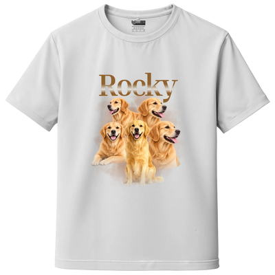 Custom 5 Pet Bootleg T-Shirt – Personalized Dog & Cat Photo T-Shirt