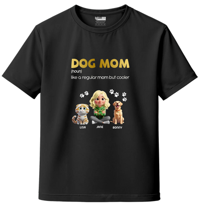 Personalized Pet Parent T-Shirt – Cat Mom, Cat Dad, Dog Mom, Dog Dad & Fur Parent