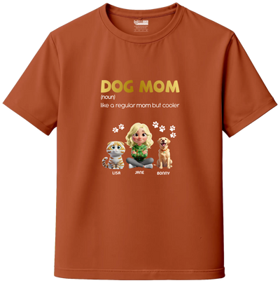 Personalized Pet Parent T-Shirt – Cat Mom, Cat Dad, Dog Mom, Dog Dad & Fur Parent