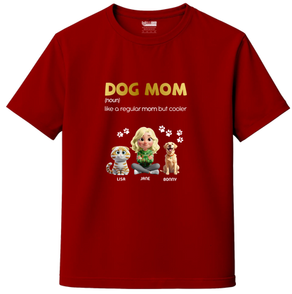 Personalized Pet Parent T-Shirt – Cat Mom, Cat Dad, Dog Mom, Dog Dad & Fur Parent