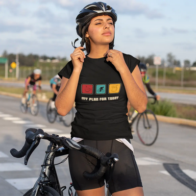 Coffee. Cycle. Chill. – Unisex Lifestyle T-Shirt - Black