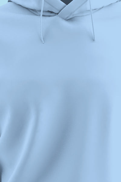 Hooded Sweatshirt Baby Blue | Moda Veda
