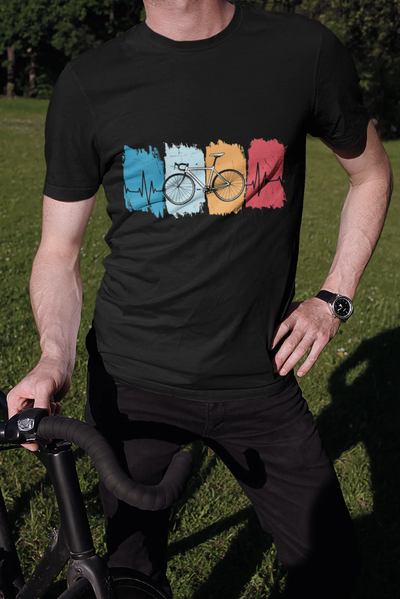 Man with Cycling Lover T-Shirt—Bold & Stylish Tee for Riders 