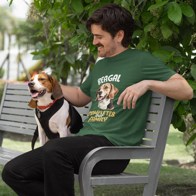 Beagle Completes Our Family – Premium Printed Unisex T-Shirt
