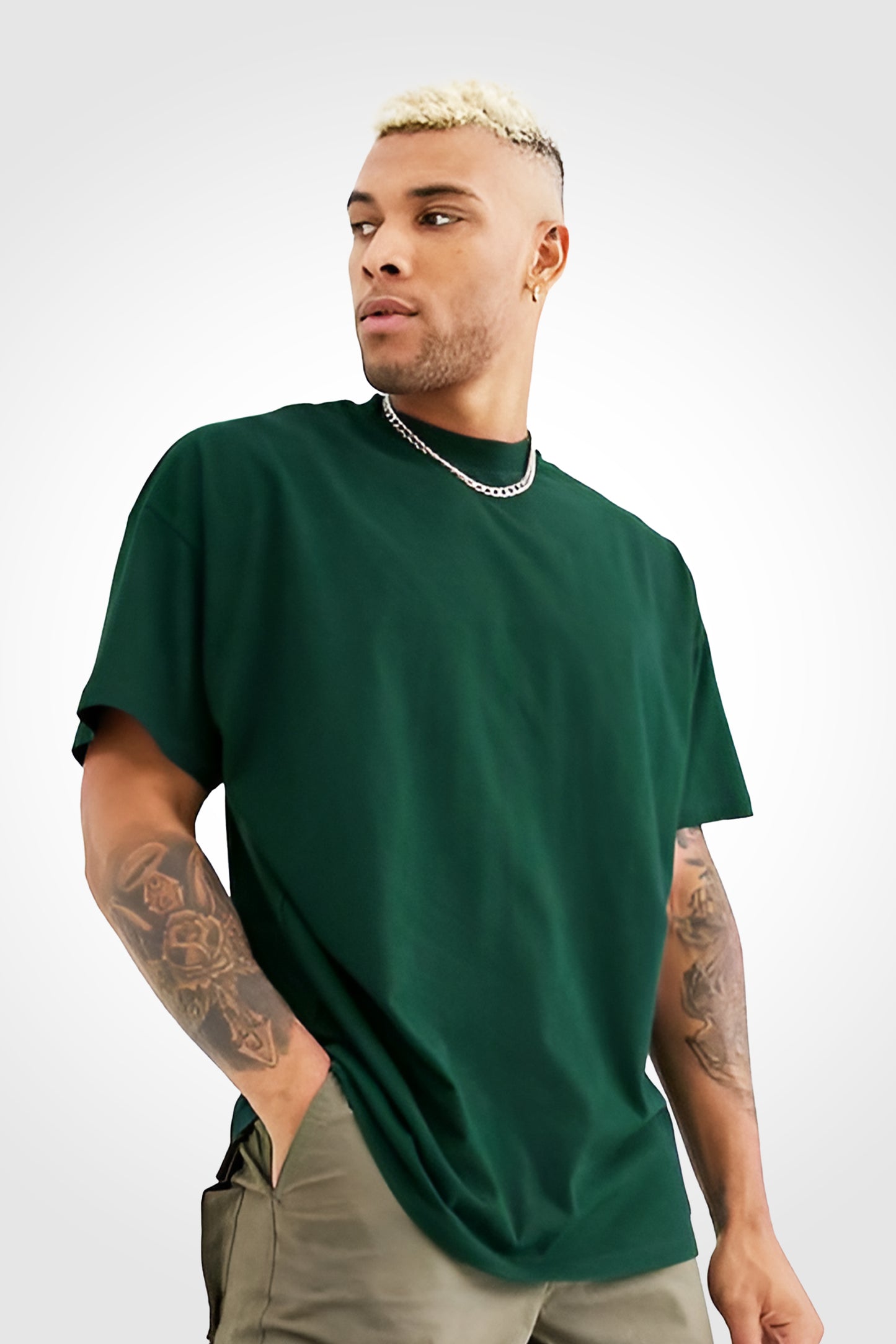 Unisex Oversized T-Shirt Bottle Green