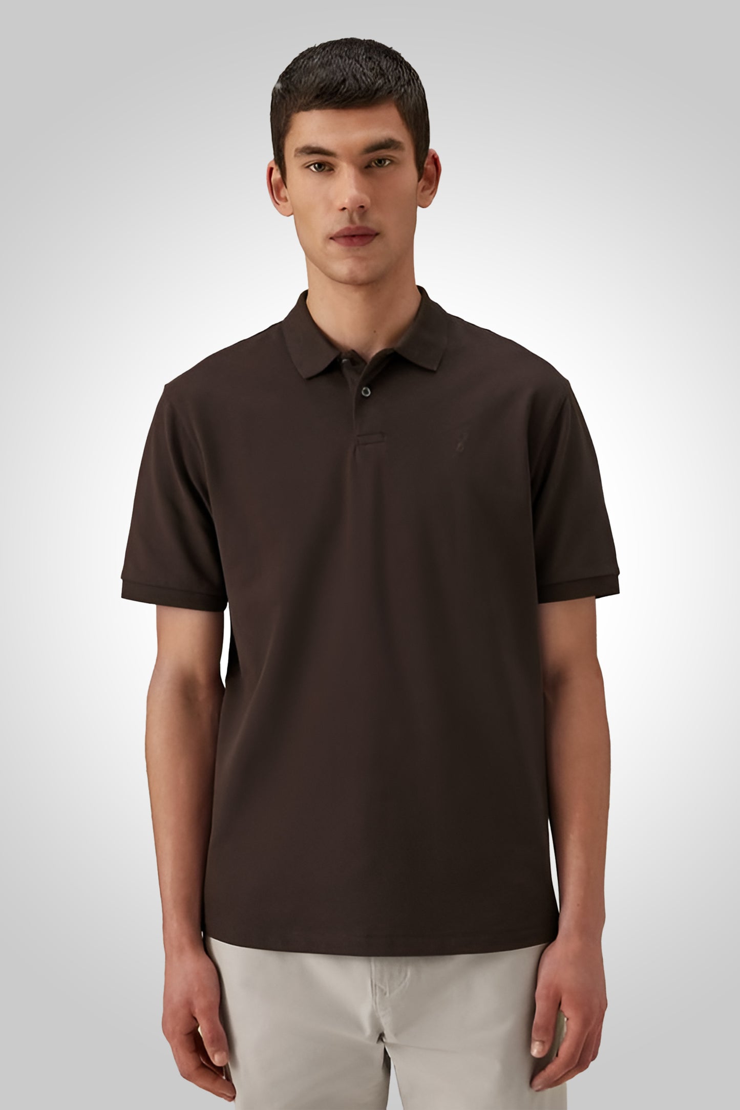 Polo Half Sleeve Coffee Brown