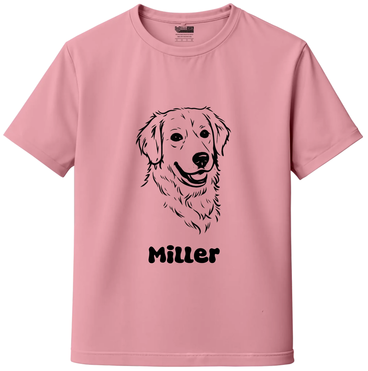 Custom Pet Sketch Portrait T-Shirt – Personalized Dog & Cat Photo T-Shirt