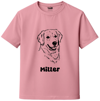 Custom Pet Sketch Portrait T-Shirt – Personalized Dog & Cat Photo T-Shirt