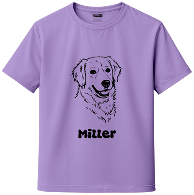 Custom Pet Sketch Portrait T-Shirt – Personalized Dog & Cat Photo T-Shirt