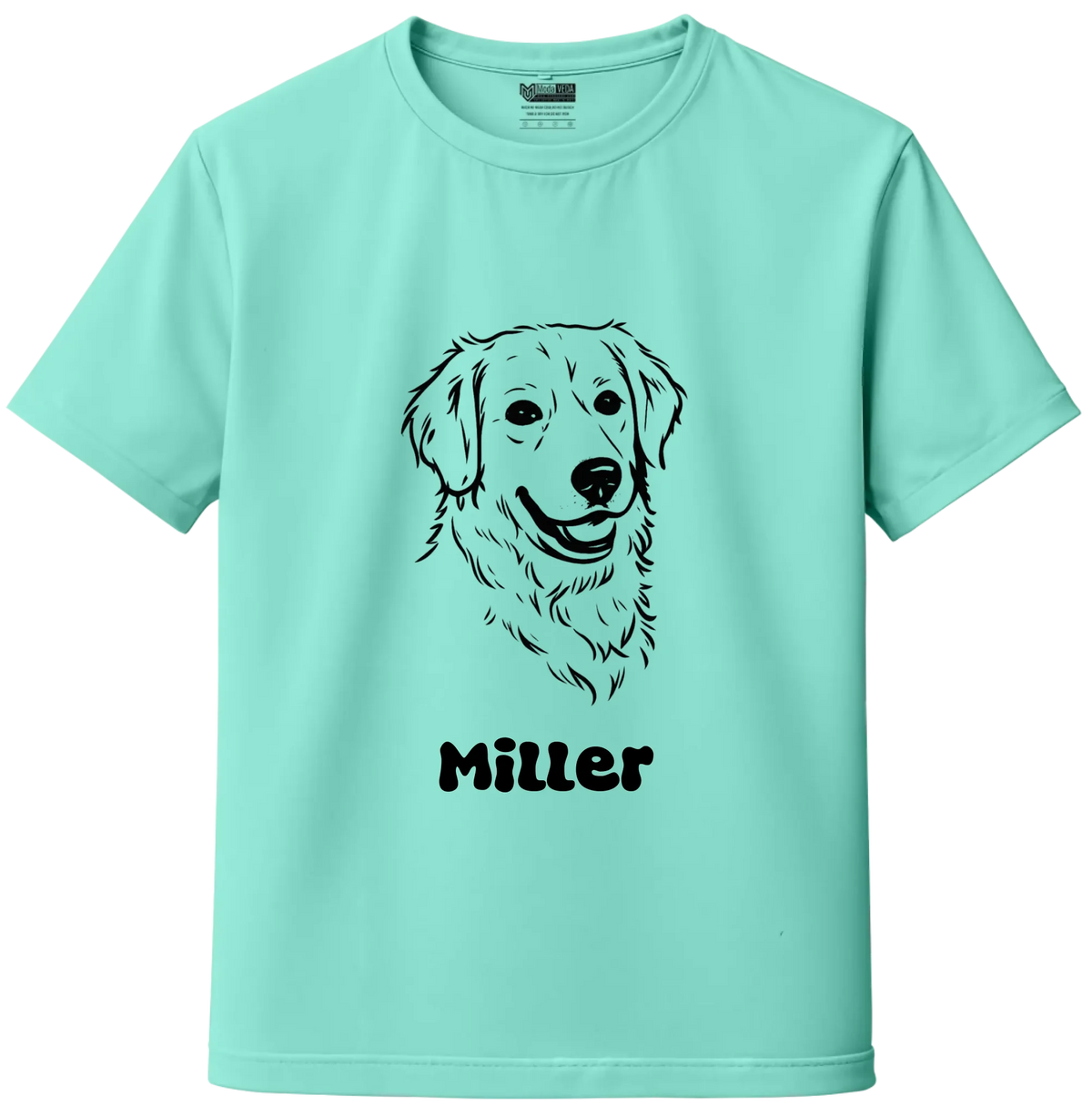 Custom Pet Sketch Portrait T-Shirt – Personalized Dog & Cat Photo T-Shirt