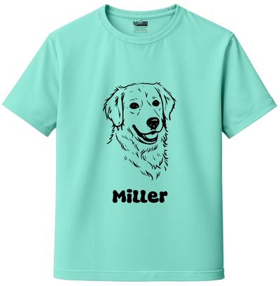 Custom Pet Sketch Portrait T-Shirt – Personalized Dog & Cat Photo T-Shirt
