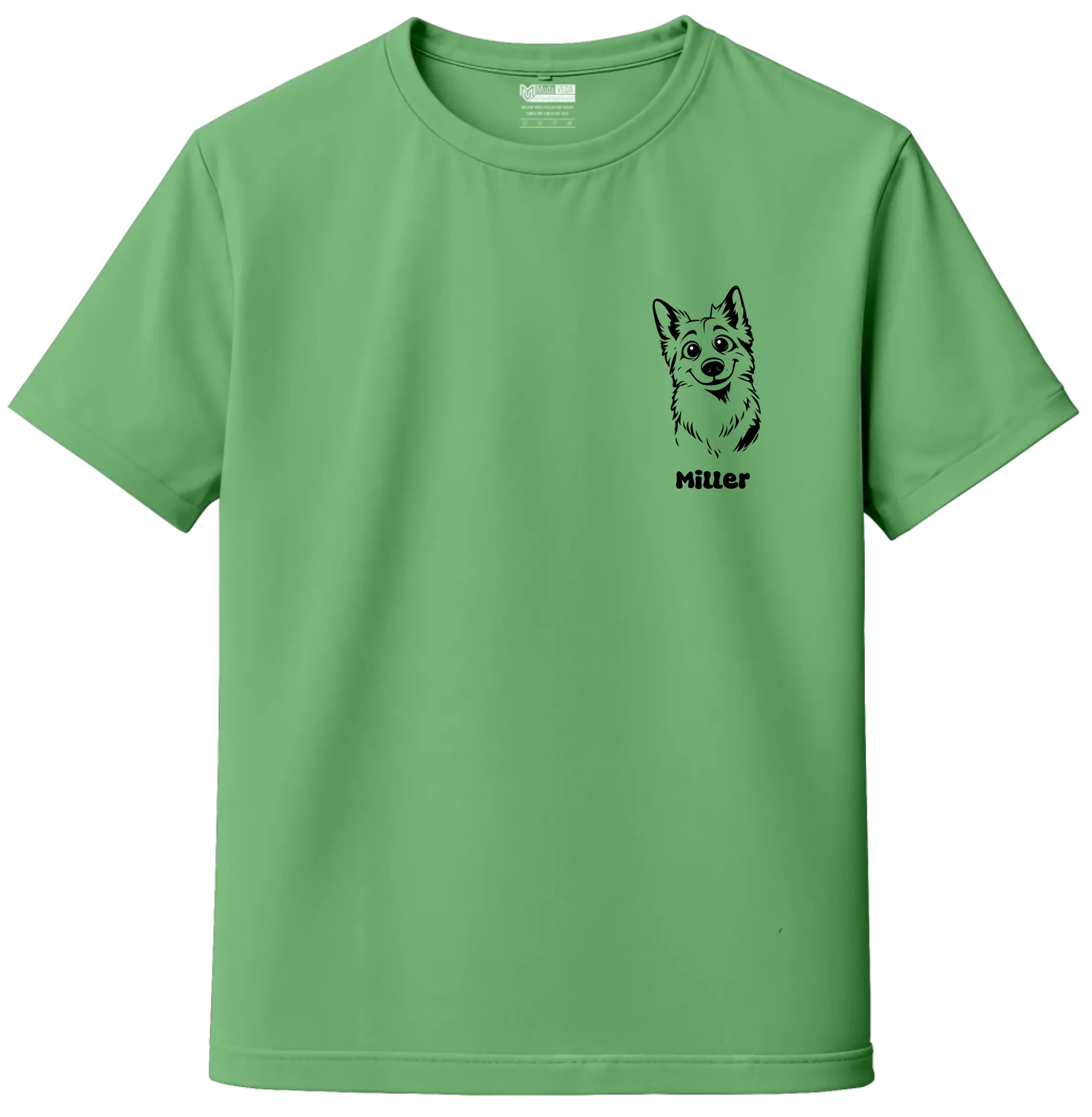 Custom Pet Sketch T-Shirt | Personalized Dog & Cat Tee with Name