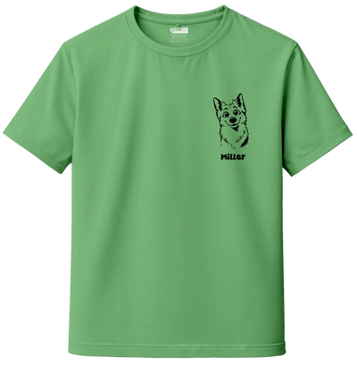 Custom Pet Sketch T-Shirt | Personalized Dog & Cat Tee with Name