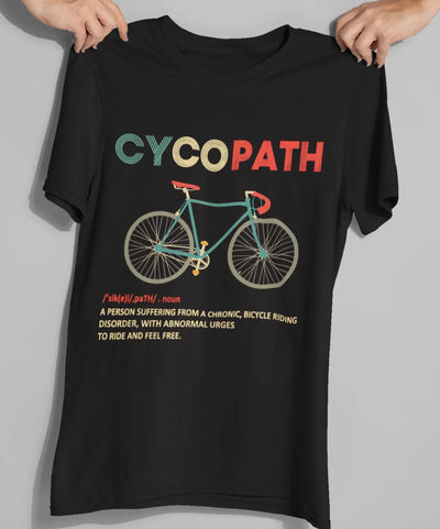 CYCOPATH Mode: ON Unisex T-Shirt for Cycling Addicts 🚴‍♂️