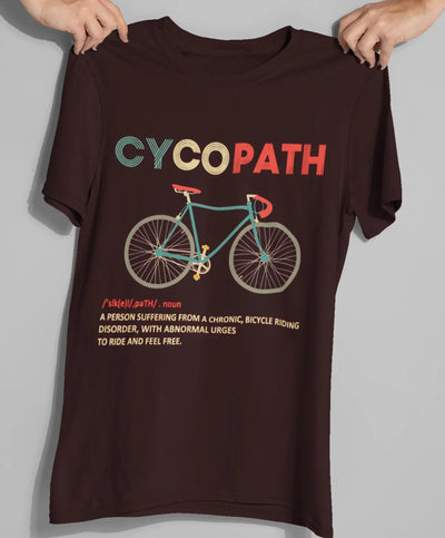 CYCOPATH Mode: ON Unisex T-Shirt for Cycling Addicts 🚴‍♂️