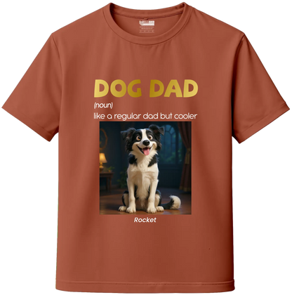 AI Cartoon Pet Portrait T-Shirt – Dog Dad Edition