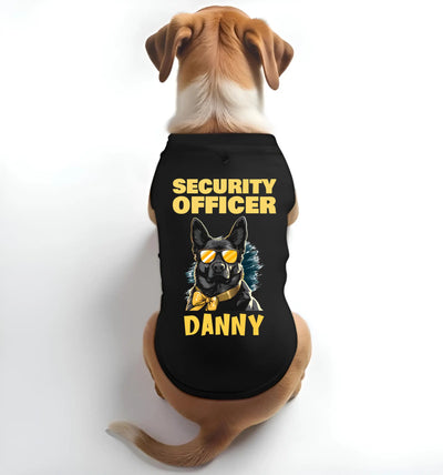 Customized Security Officer Tee for Dogs – Add Dog Name & Breed