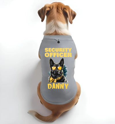 Customized Security Officer Tee for Dogs – Add Dog Name & Breed
