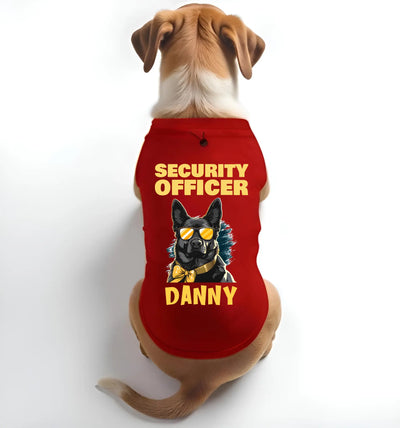 Customized Security Officer Tee for Dogs – Add Dog Name & Breed