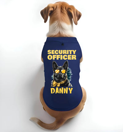 Customized Security Officer Tee for Dogs – Add Dog Name & Breed