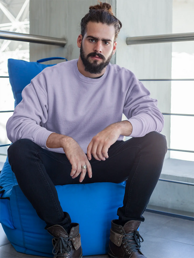 Premium Plain Sweatshirt Lavender