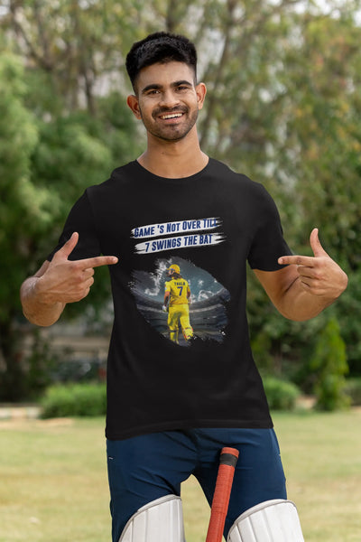 Game's Not Over Till 7 Swing the Bat Unisex T-Shirt