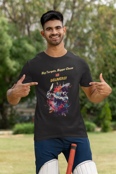 Big Targets, Bigger Chase - 18 Delivers Unisex T-Shirt