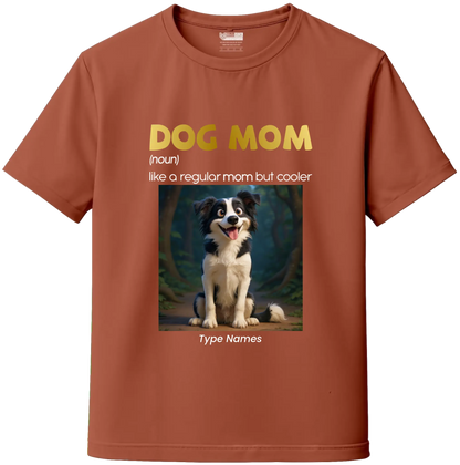 AI Cartoon Pet Portrait T-Shirt – Dog Mom Edition