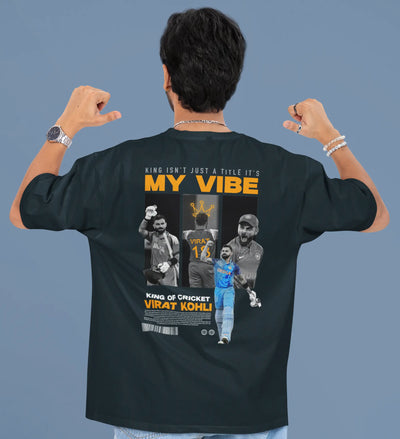 King of Cricket – Oversized Printed T-Shirt