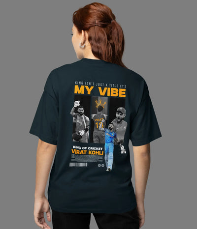 King of Cricket – Oversized Printed T-Shirt