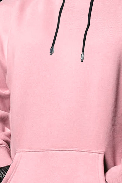 Oversized Hooded Sweatshirt Light Baby Pink