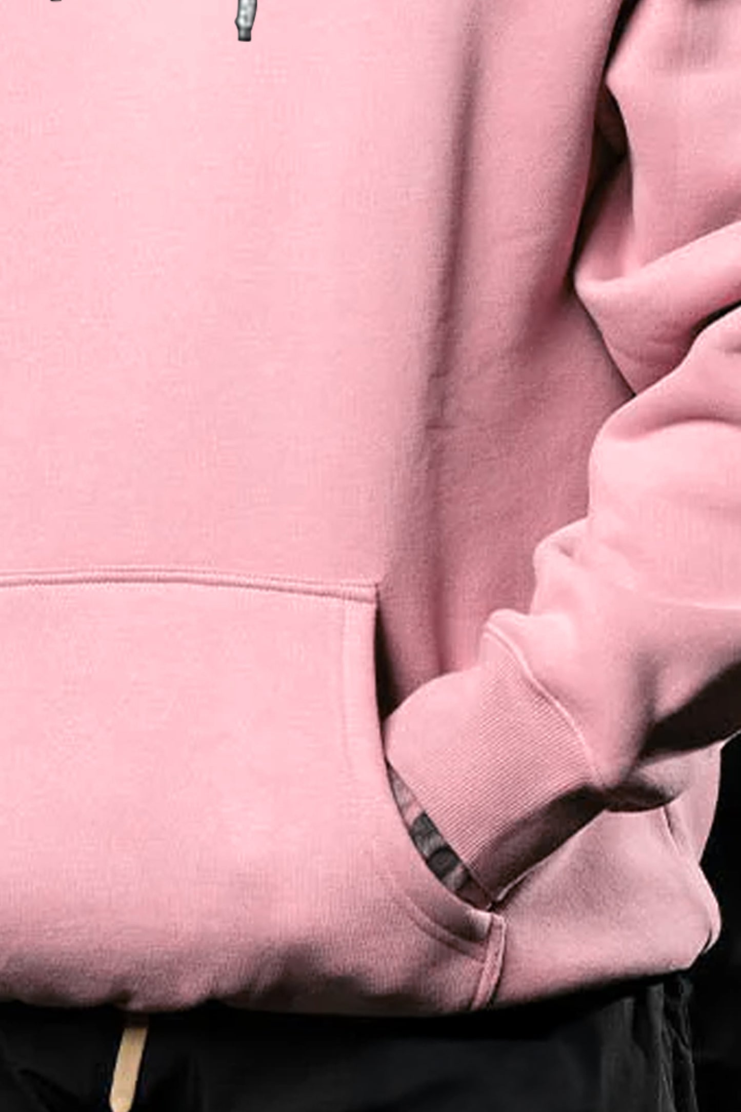 Oversized Hooded Sweatshirt Light Baby Pink