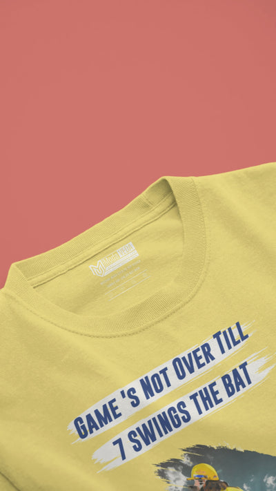 Game's Not Over Till 7 Swing the Bat Unisex T-Shirt