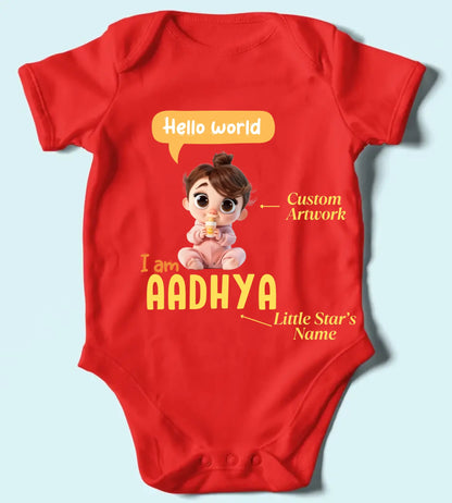 Custom Romper for Boys/Girls - Cute Baby Avatar with Name