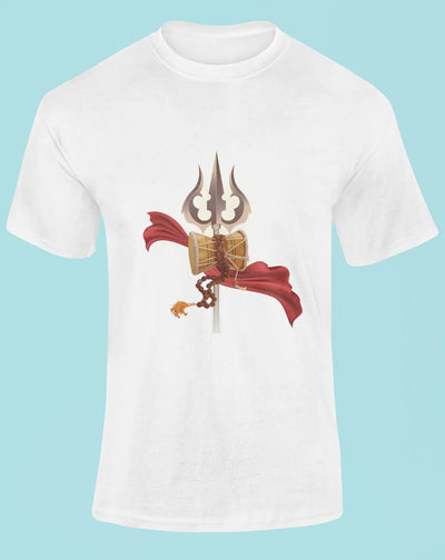 Trishul & Damru Print Tee – Symbol of Power
