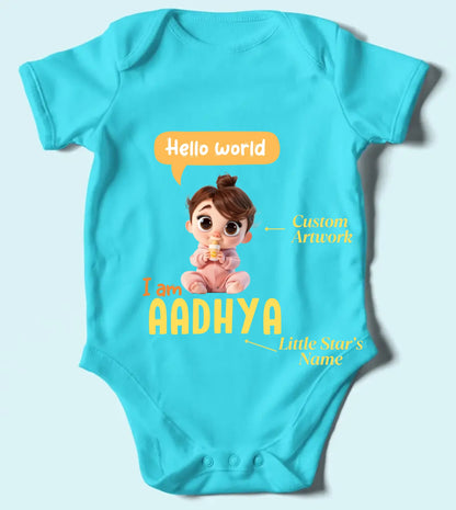 Custom Romper for Boys/Girls - Cute Baby Avatar with Name