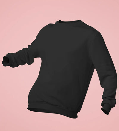Premium Plain Sweatshirt Black
