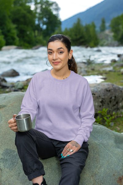 Premium Plain Sweatshirt Lavender