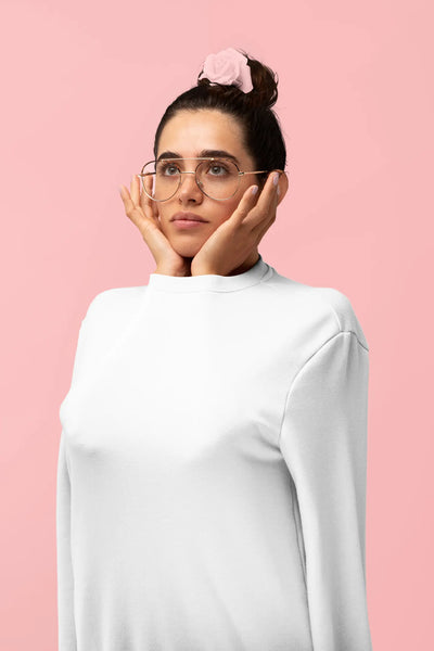 Premium Plain Sweatshirt White