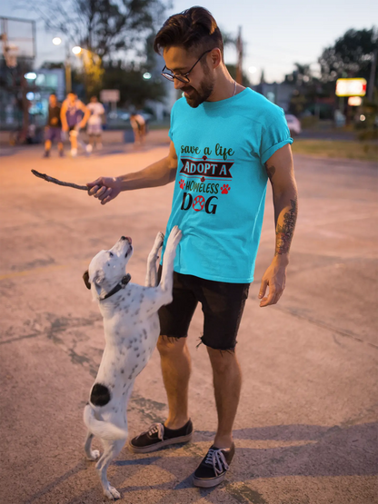 Save a Life Adopt a Homeless Dog T-Shirt