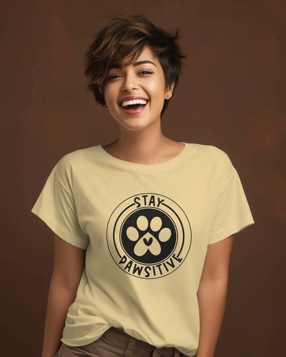 Stay Pawsitive Dog T-Shirt: Spread Positivity with Every Step