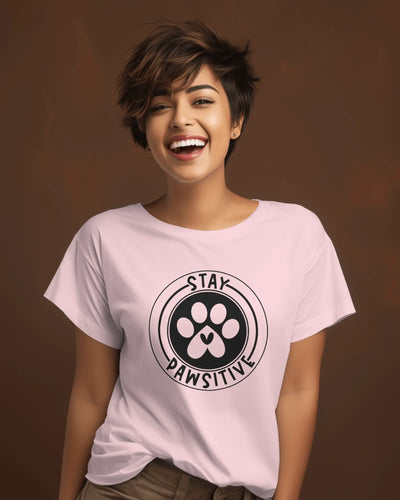 Stay Pawsitive Dog T-Shirt: Spread Positivity with Every Step