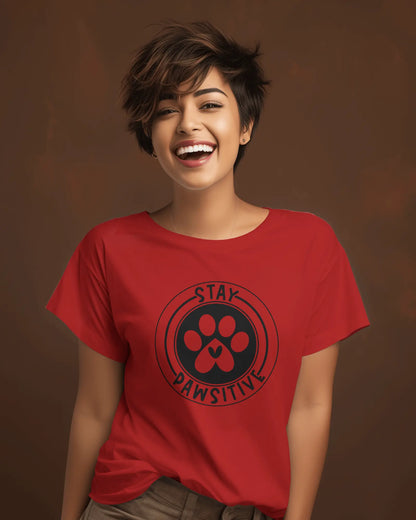 Stay Pawsitive Dog T-Shirt: Spread Positivity with Every Step