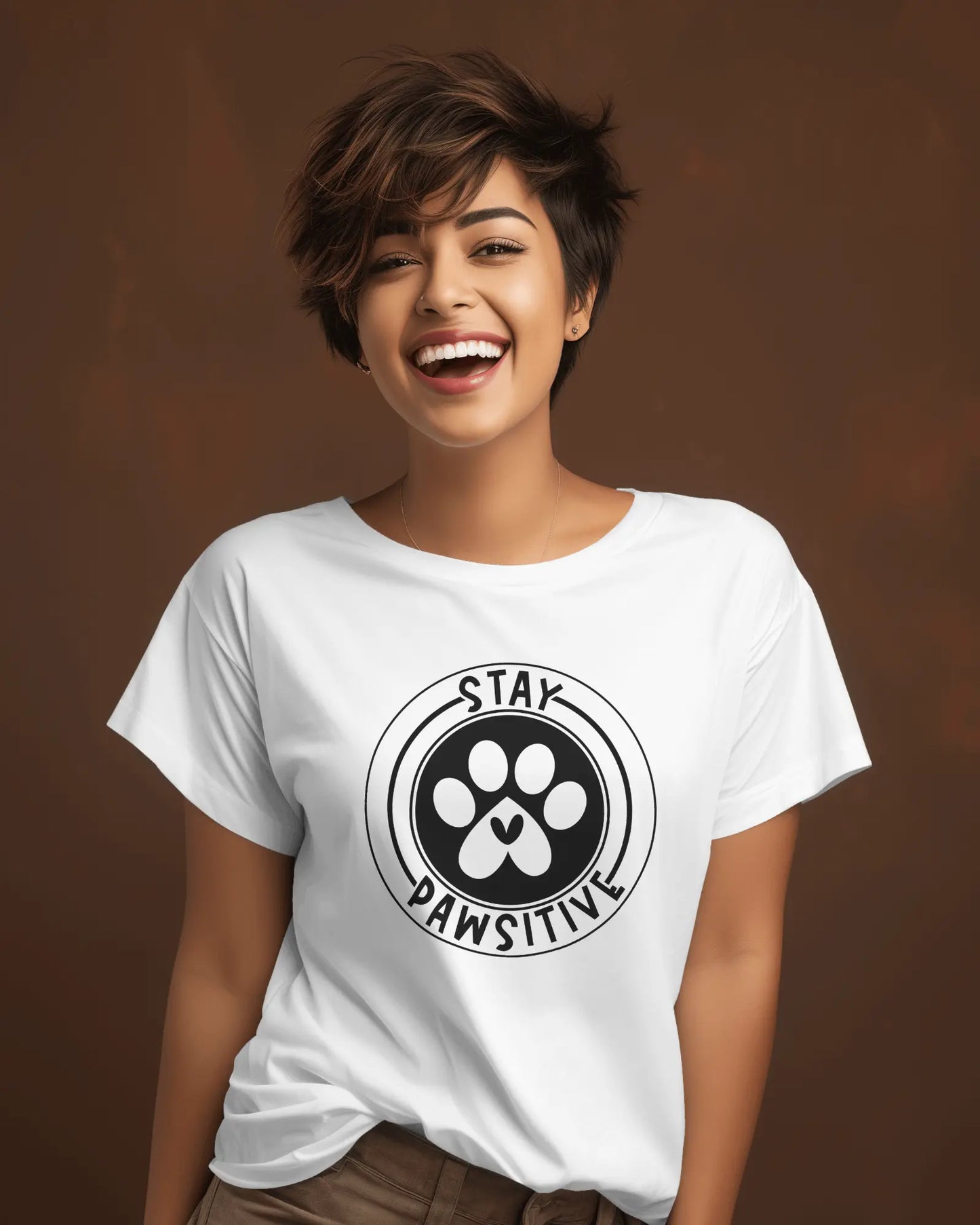 Stay Pawsitive Dog T-Shirt: Spread Positivity with Every Step