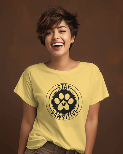 Stay Pawsitive Dog T-Shirt: Spread Positivity with Every Step