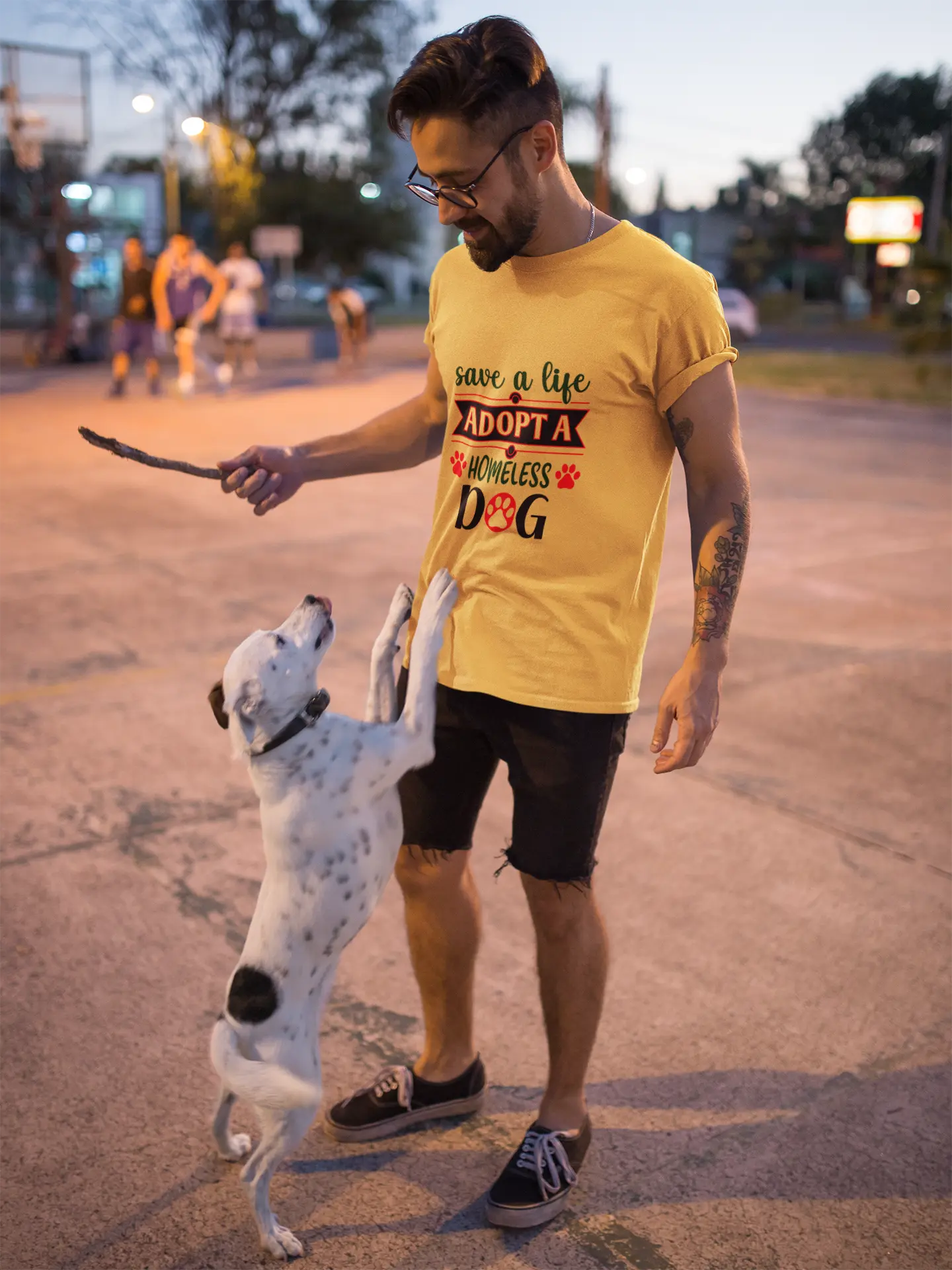 Save a Life Adopt a Homeless Dog T-Shirt