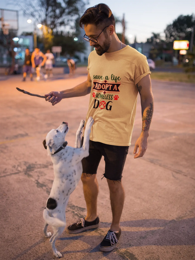 Save a Life Adopt a Homeless Dog T-Shirt