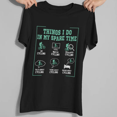 Cycling Life T-Shirt – For Hardcore Riders Only - Black
