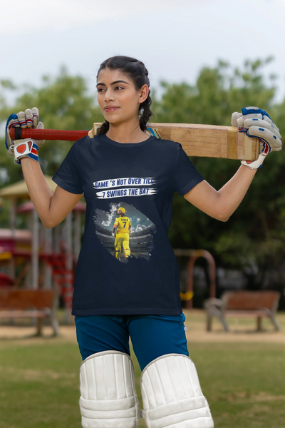 Game's Not Over Till 7 Swing the Bat Unisex T-Shirt