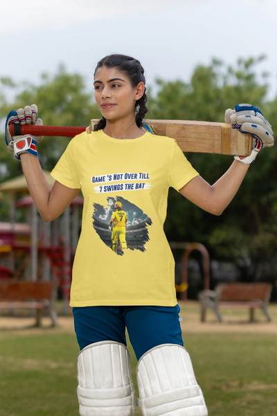 Game's Not Over Till 7 Swing the Bat Unisex T-Shirt